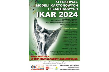 XI Festiwal Modeli Kartonowych i Plastikowych "Ikar 2024"